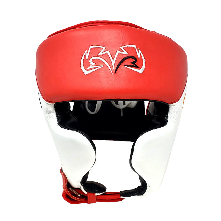 Боксерський шолом Rival RHGC2C Amateur Competition Headgear with Cheek Protectors Red White купити