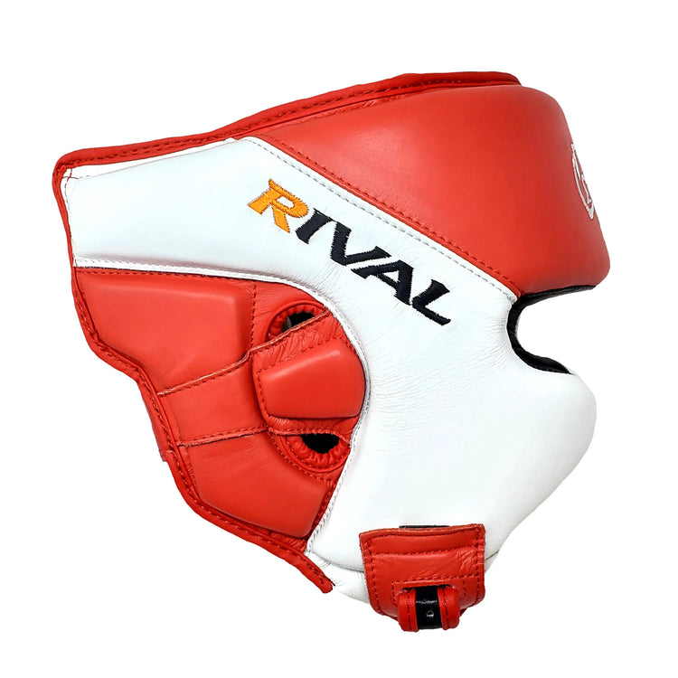 Боксерський шолом Rival RHGC2C Amateur Competition Headgear with Cheek Protectors Red White фото