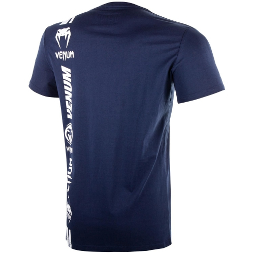 Venum Logos T shirt Navy Blue White photo