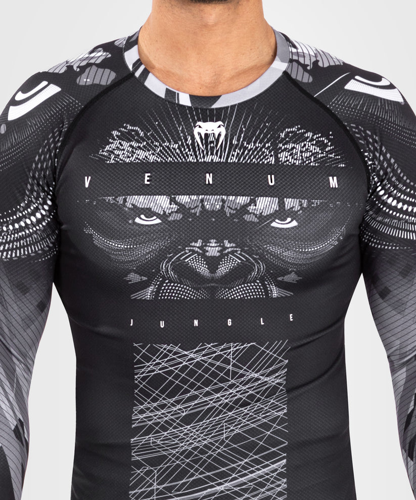 Venum Gorilla Jungle Rashguards Long Sleeves Black White price
