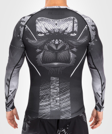 Venum Gorilla Jungle Rashguards Long Sleeves Black White photo