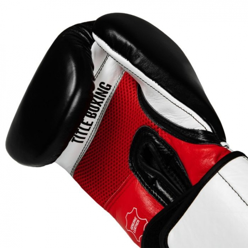 Боксерські рукавиці Title Premium Leather Performance Training Gloves Black ціна