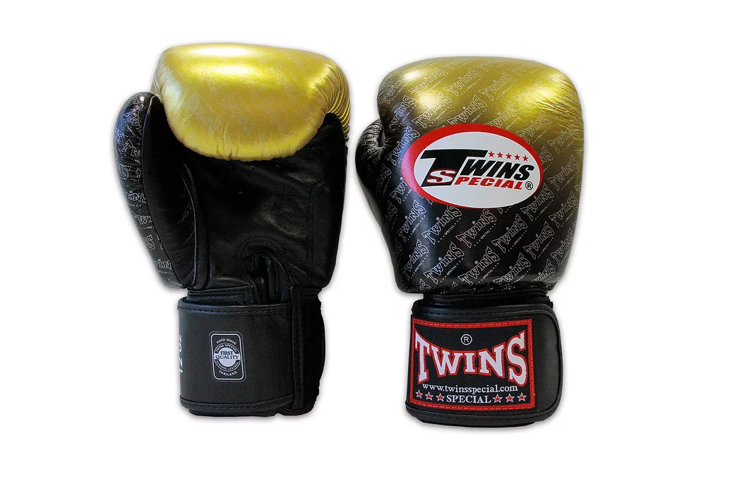 Боксерские перчатки Twins Fancy FBGVL3-TW1 Dragon Black-Gold