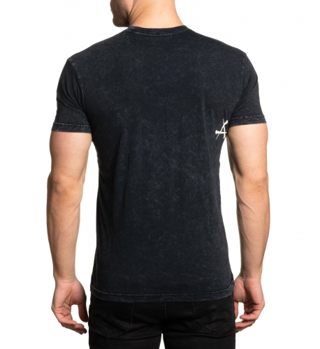 Футболка Affliction Sonic Madness Black Lava Wash фото