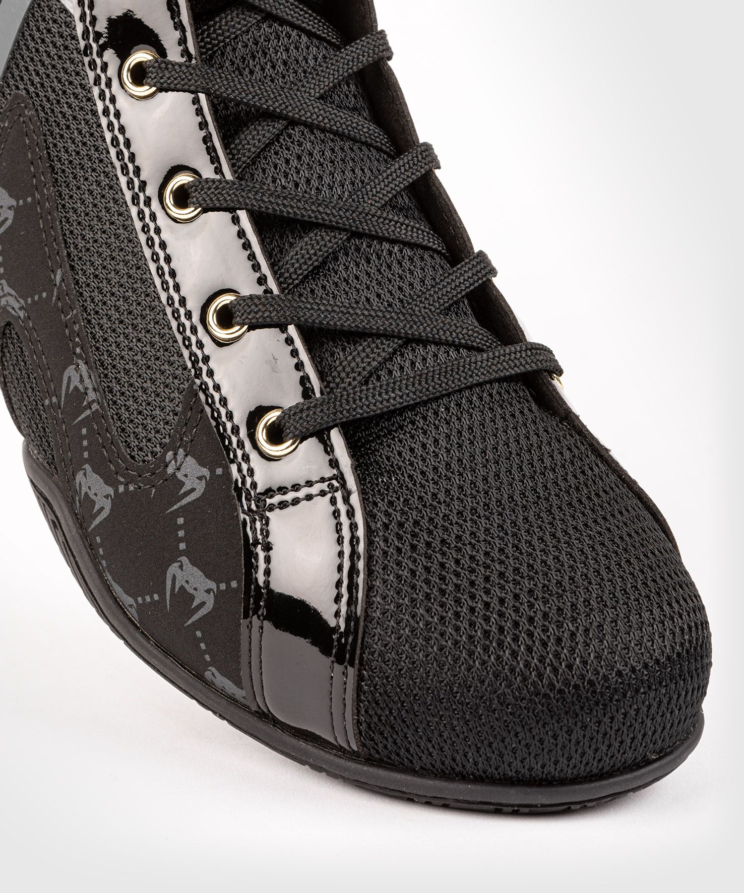 Venum Elite Evo Monogram Boxing Shoes Black where to buy