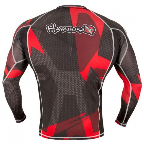 Rashguard Hayabusa Metaru L/S - Black Red photo