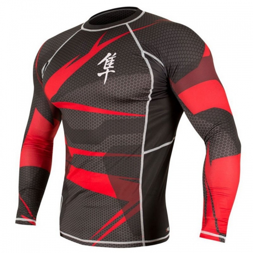 Rashguard Hayabusa Metaru L/S - Black Red buy