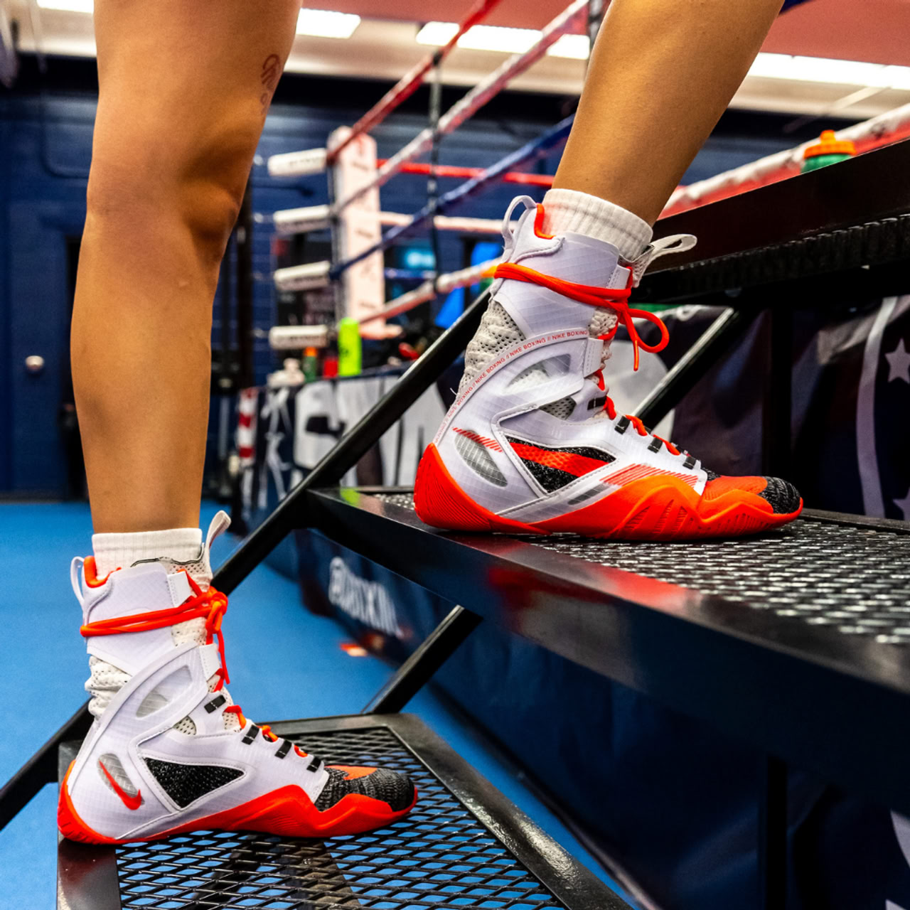 Боксерки Nike HyperKO 2 White Bright Crimson Black оригинал