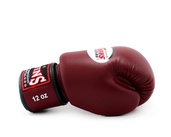 Boxing gloves Twins Velcro BGVL3 Maroon photo