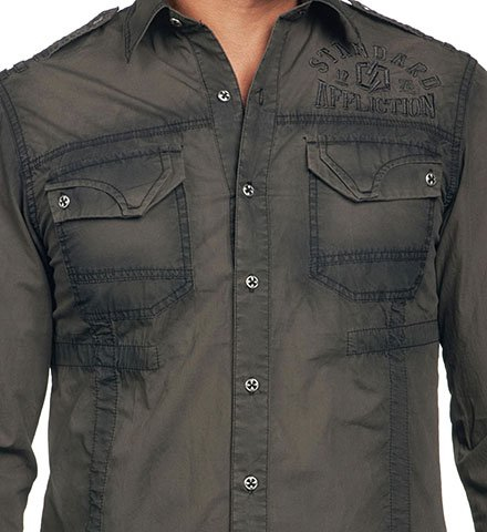 Affliction Wheelman LS Woven shirt photo