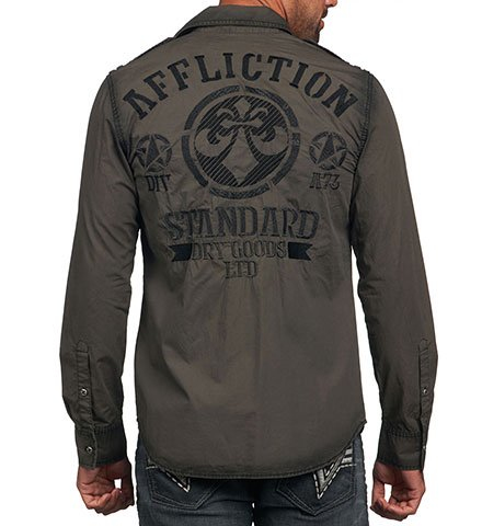 Affliction Wheelman LS Woven shirt buy