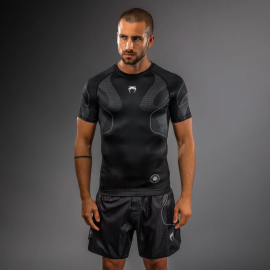Рашгард Venum Nexus Short Sleeve Rashguard Black Silver