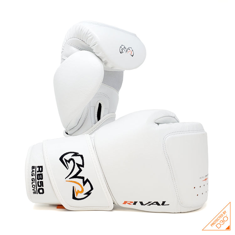 Rival RB50-Intelli-Shock Bag Gloves White