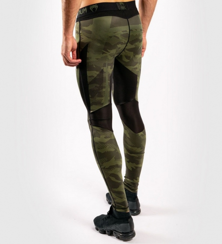Компрессионные штаны Venum Trooper Tights Forest Camo Black цена