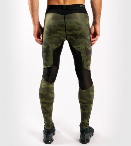 Компрессионные штаны Venum Trooper Tights Forest Camo Black фото