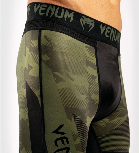 Компрессионные штаны Venum Trooper Tights Forest Camo Black оригинал