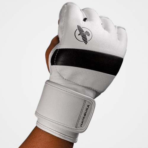 Hayabusa T3 MMA 4oz Gloves for MMA White Black photo