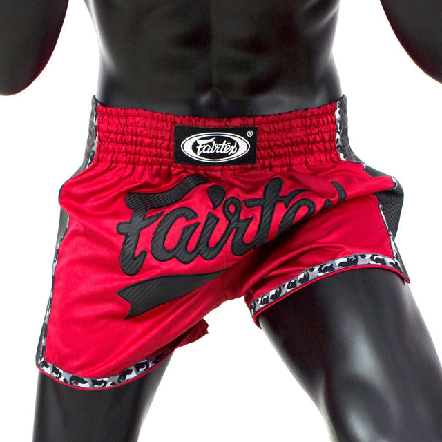 Тайські шорти Fairtex BS1703 Red Black ціна