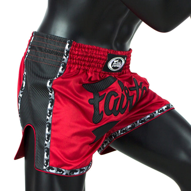 Тайські шорти Fairtex BS1703 Red Black фото