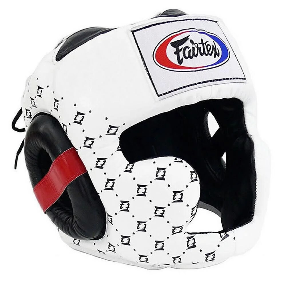Боксерский шлем Fairtex HG10 Super Sparing White