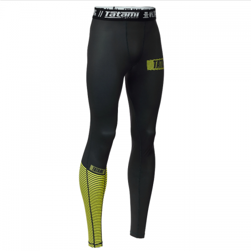 Компресійні штани Tatami Essential 3.0 Spats Black Yellow оригінал