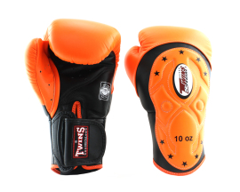 Боксерські рукавиці Twins Velcro Extra Design BGVL6-MK Black Orange