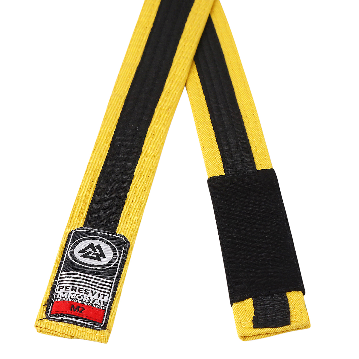 Дитячий пояс для кимоно Peresvit BJJ Belt Kids Yellow Black Stripe купити