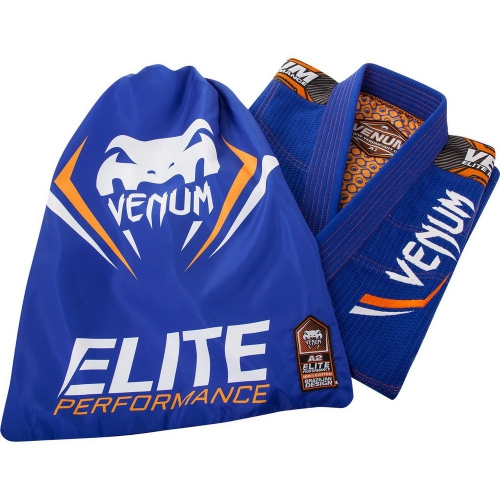 Кимоно для джиу-джитсу Venum Elite BJJ GI Royal Orange купить