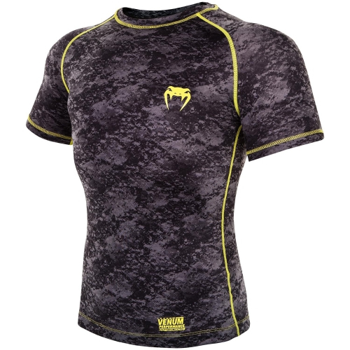 Рашгард Venum Tramo Rashguard Short Sleeves Black Yellow ціна