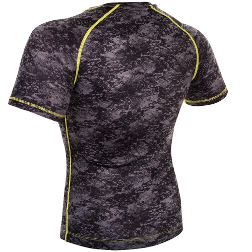 Рашгард Venum Tramo Rashguard Short Sleeves Black Yellow фото