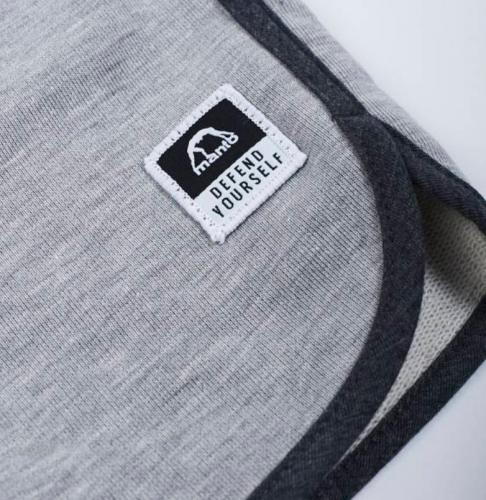 MANTO Cotton Shorts Emblem Defend Heather Grey photo