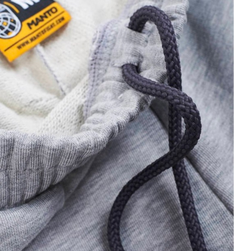 MANTO Cotton Shorts Emblem Defend Heather Grey price