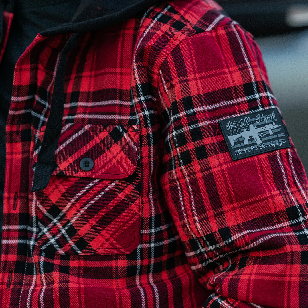 Куртка Howitzer Detonate Longsleeve Hooded Flannel Red Multi фото