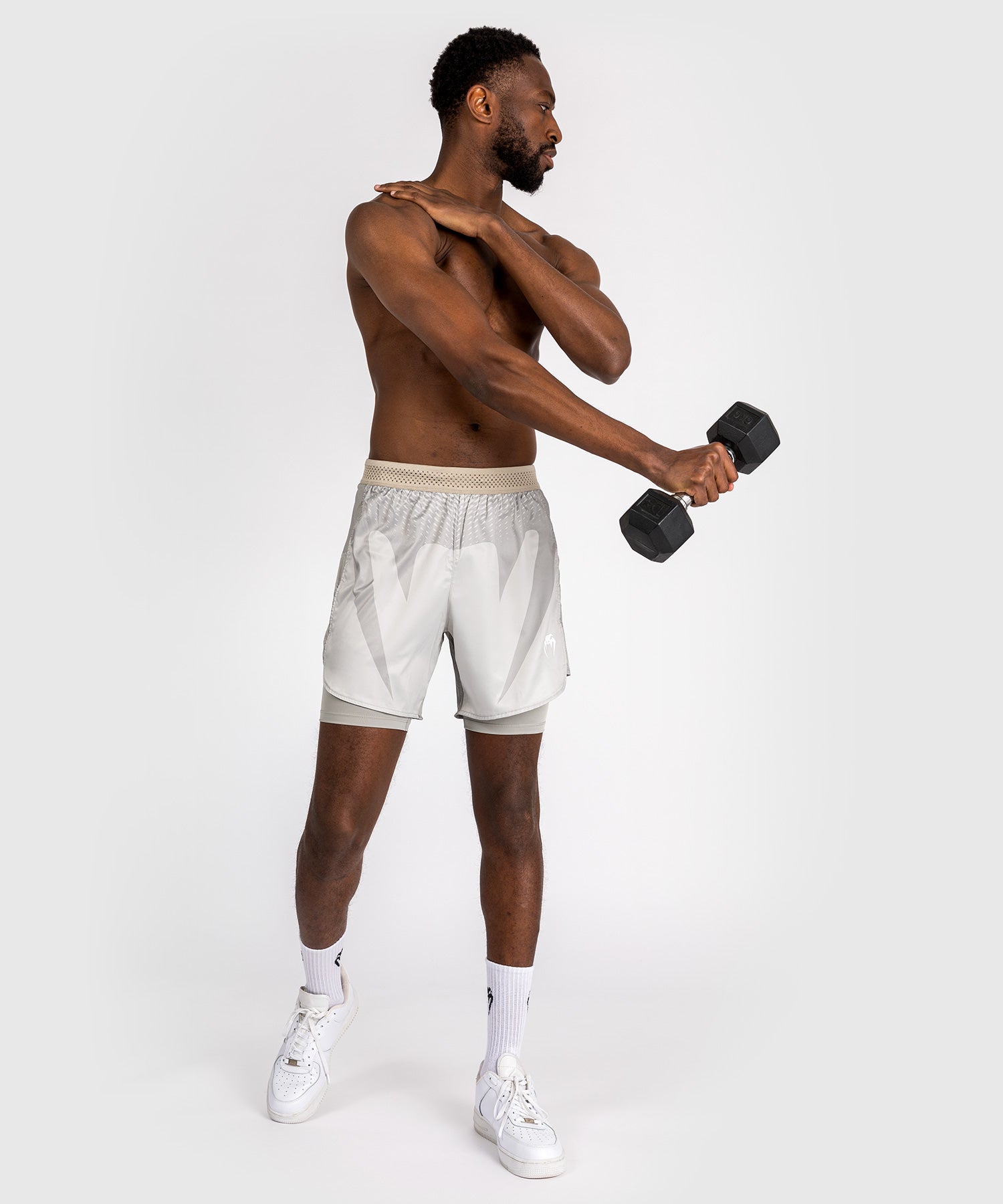 Шорты для MMA Venum Attack Fightshorts Greige размер
