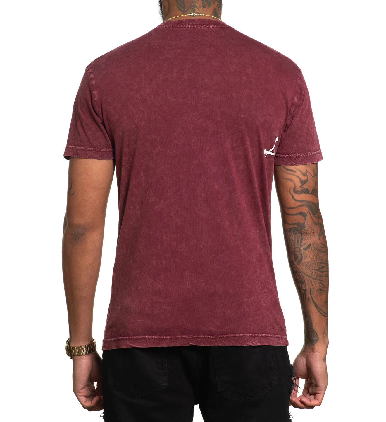 Affliction Poisonous Shadow Burgandy Lava Wash T-shirt buy