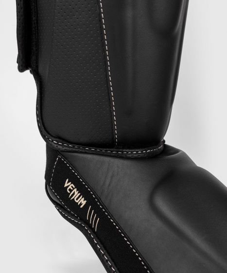 Venum Impact Evo Shinguards - Black Beige leg protection size