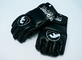 Перчатки MMA Free-Fight Gloves Black c защитой пальца, Фото № 2