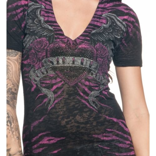 Женская футболка Affliction Sweet Ligers Heart цена