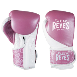 Cleto Reyes High Precision Leather Training Gloves Pink White