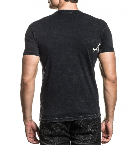 Affliction Angels Revival SS Tee Black Lava Wash T-shirt buy