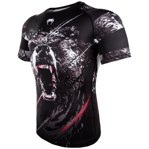 Рашгард Venum Grizzli Rashguard Short Sleeves Black ціна