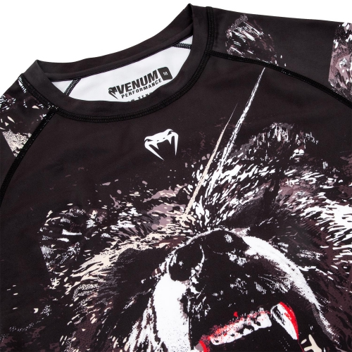Рашгард Venum Grizzli Rashguard Short Sleeves Black оригінал