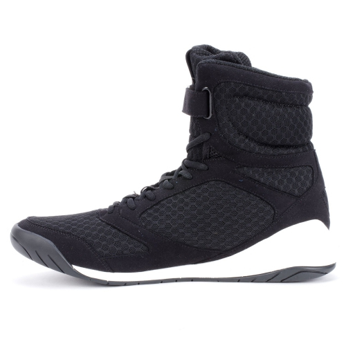 Боксерки Everlast Elite High Top Boxing Shoes Black купить