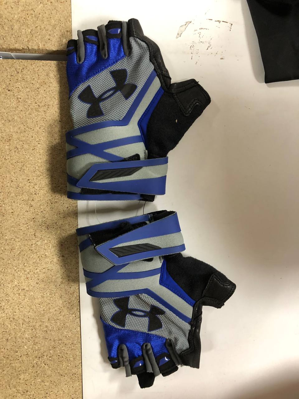 DISCOUNT UNDER ARMOR RESISTOR HALF-FINGER TRAINING GLOVES BLUE original