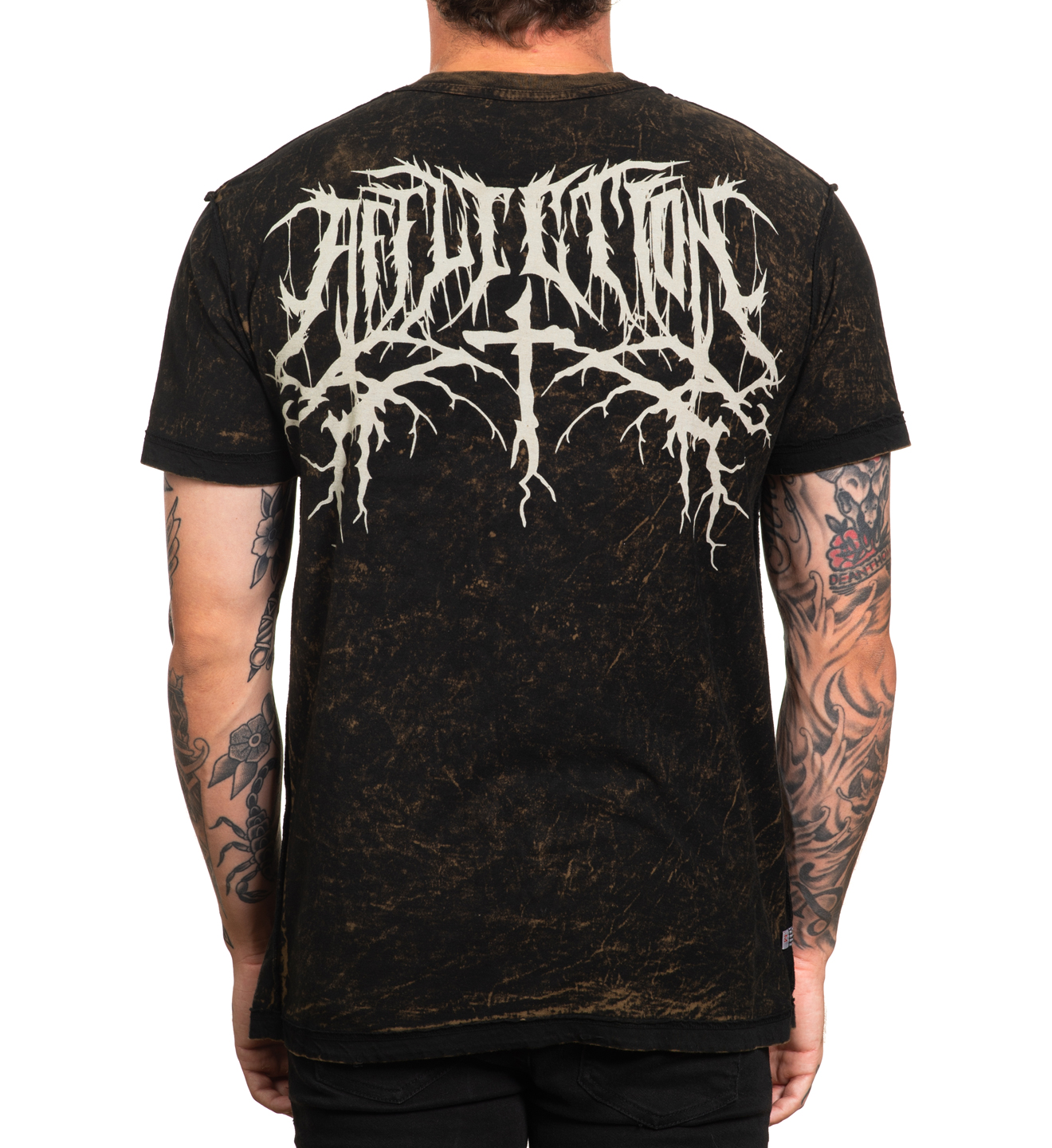 Футболка Affliction Territory DK Tobacco Black Lava Tint купити