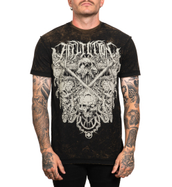 Affliction Territory DK Tobacco Black Lava Tint T-shirt