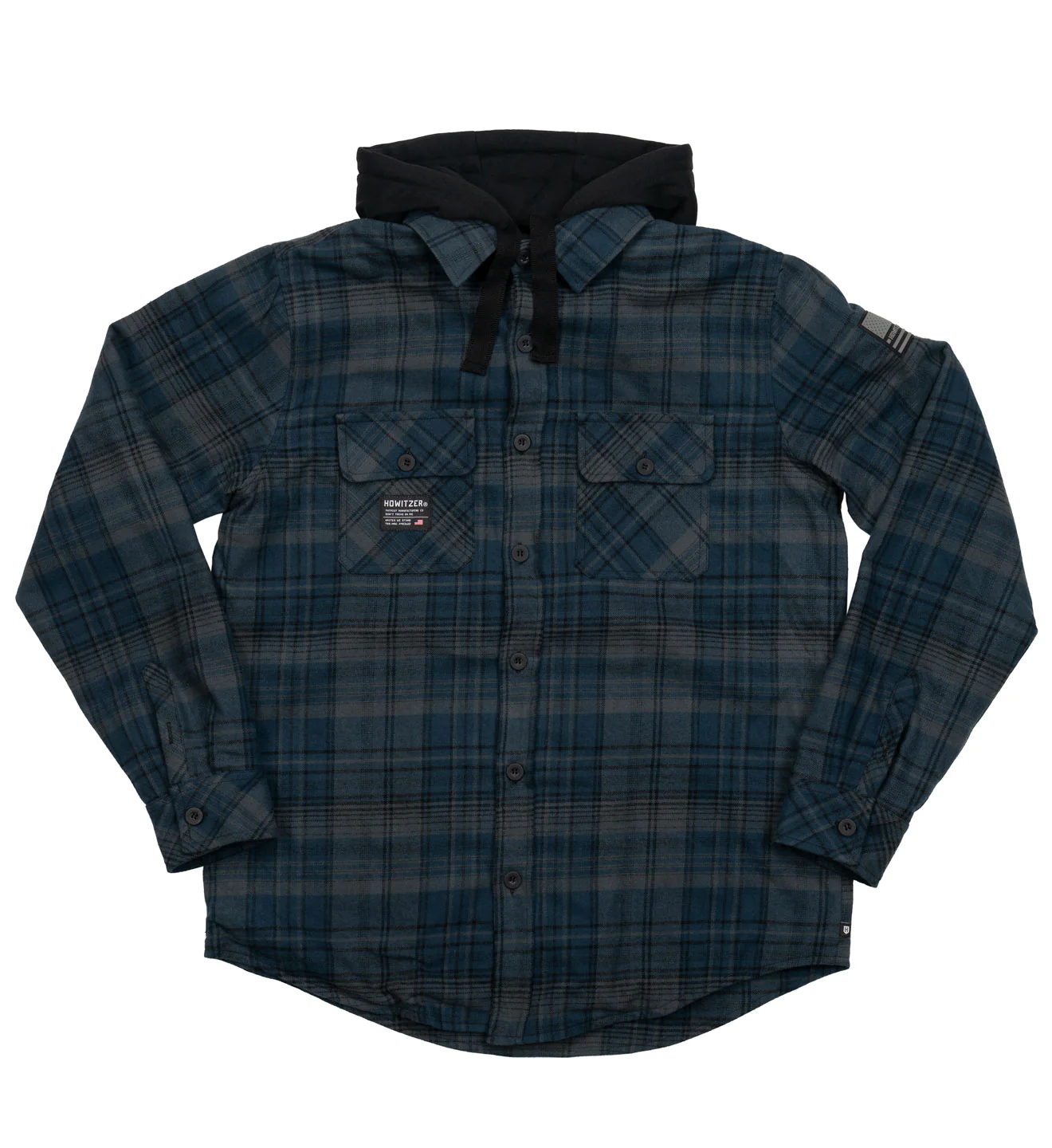 Сорочка Howitzer Savage Longsleeve Hooded Flannel Navy купити
