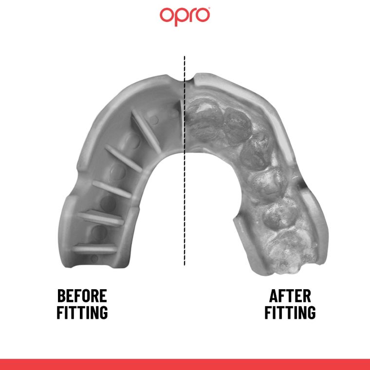 Детская капа Opro Self-fit GEN5 Youth Silver Clear купить