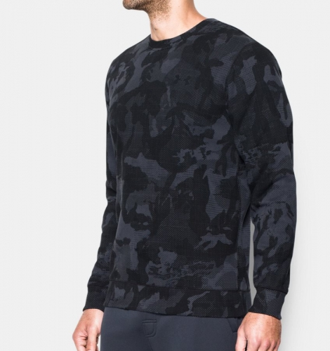 Реглан Under Armour Storm Rival Fleece Printed Crew Gray оригинал