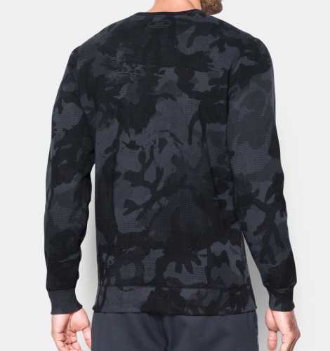 Реглан Under Armour Storm Rival Fleece Printed Crew Gray купить